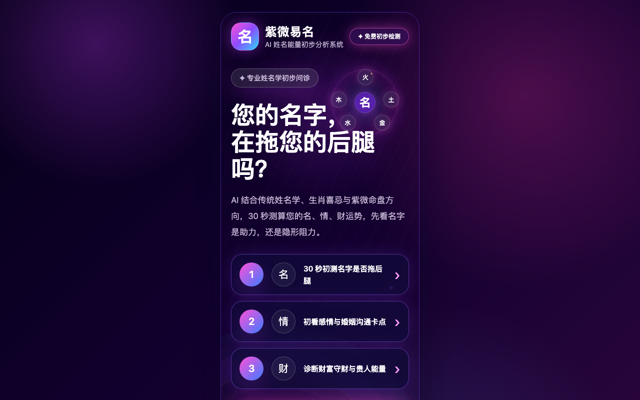 AI Name 真实数字产品视觉